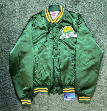 Vintage 1990s Seattle SuperSonics satin jacket