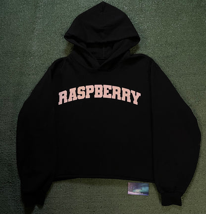 Gv Gallery Raspberry hills cropped black hoodie