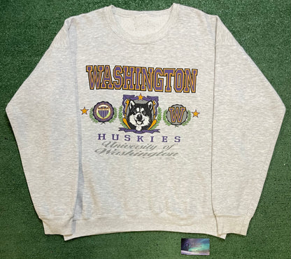 Vintage 1990s UW university of Washington Huskies crewneck