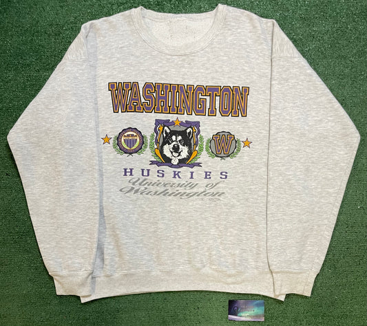 Vintage 1990s UW university of Washington Huskies crewneck