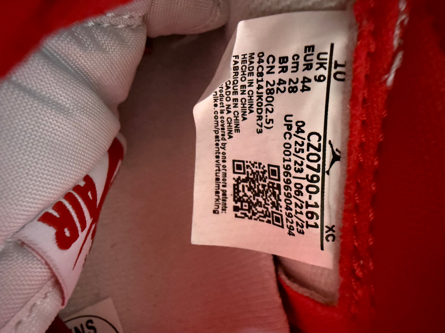 Jordan 1 Low Gym Red 10 Men/11.5 Women “Preowned”