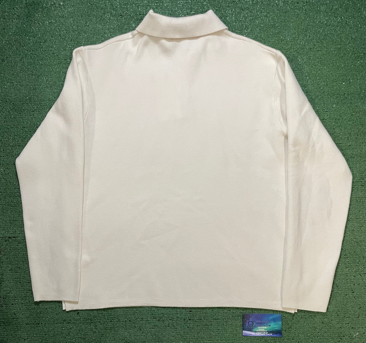 Zara beige longsleeve polo