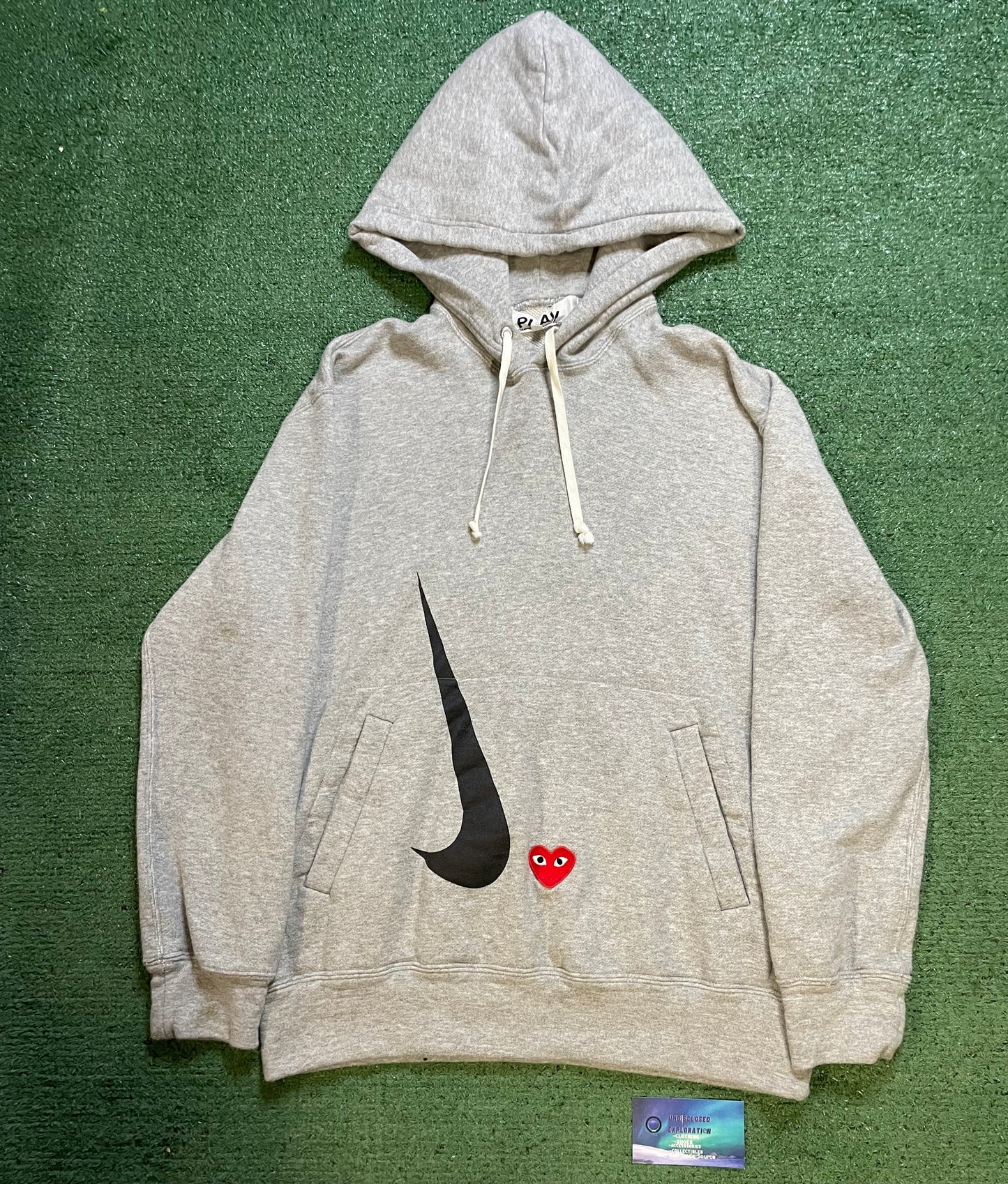 Nike X Comme Des Garçons grey hoodie
