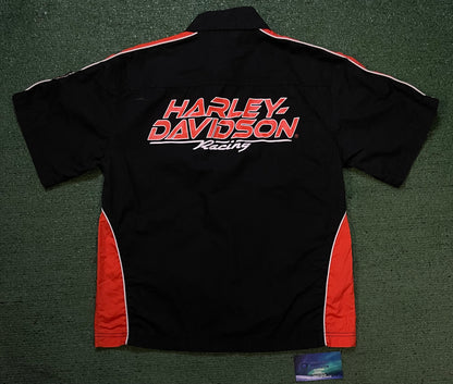 Harley Davidson Racing Orange button up