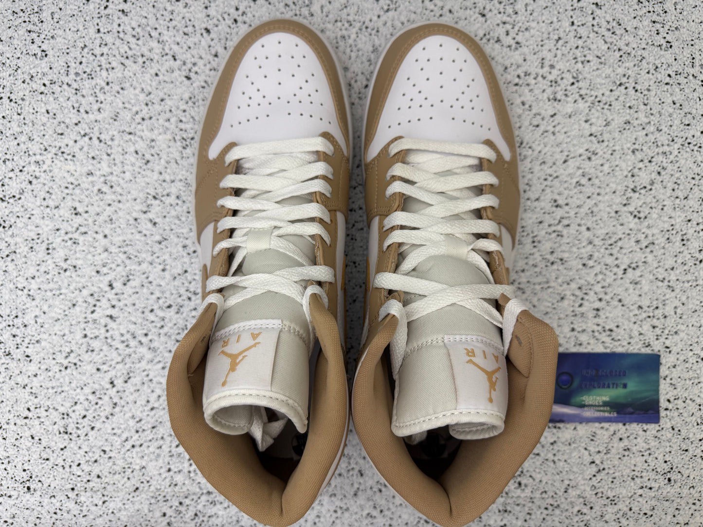 Jordan 1 Mid Tan 11 Men/12.5 Women “Preowned”