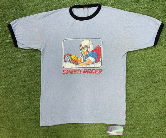 Vintage 2000s Speed Racer ringer tee