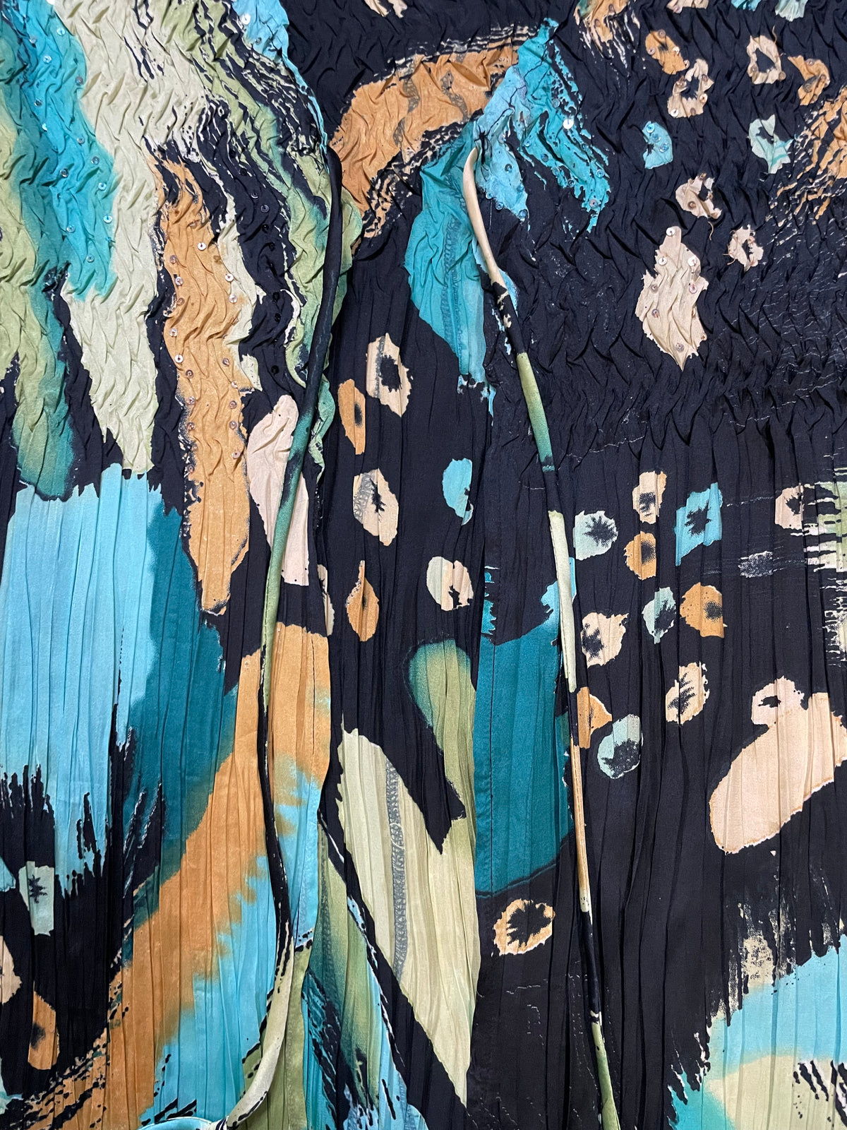 Alberto Makali blue multi color cardigan