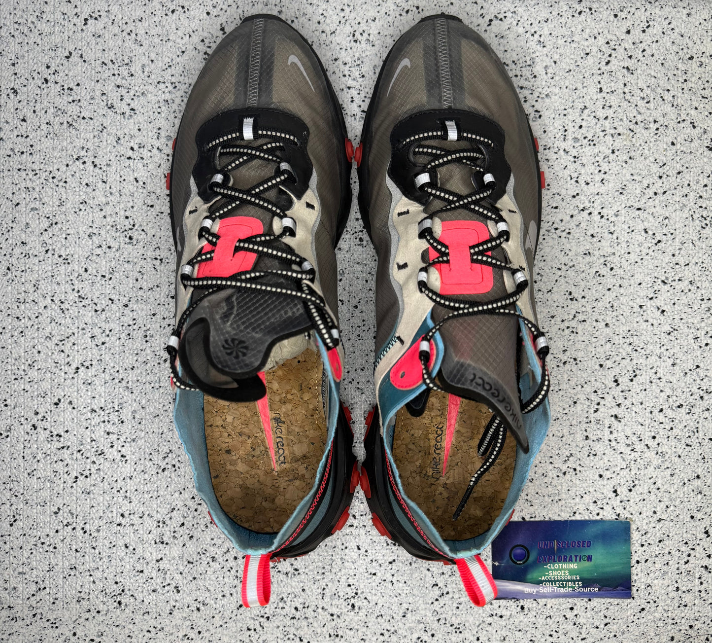 Nike React Element 87 Blue Chill 12 Men/13.5 Women “Preowned”