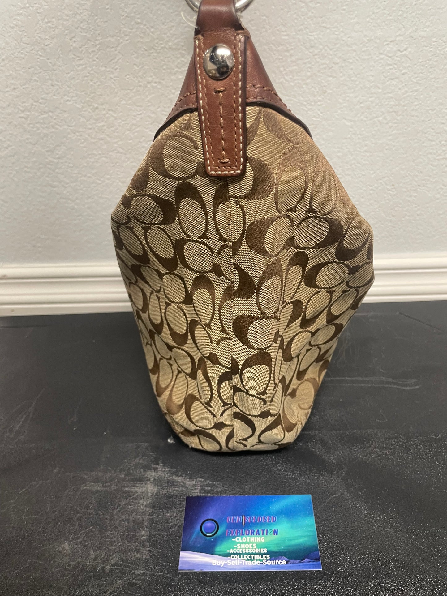 vintage Coach Soho Signature Jacquard Pleated Hobo ashley Shoulder Bag