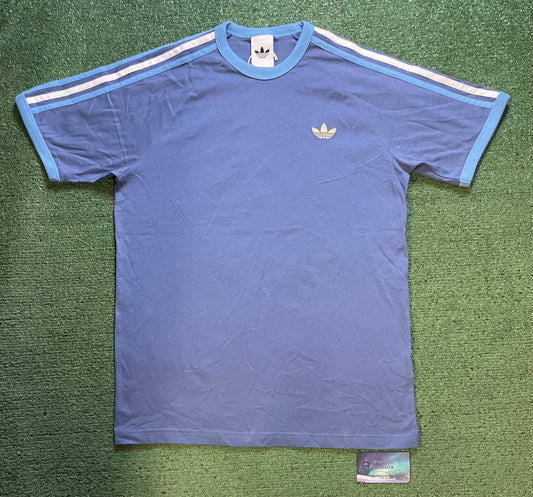 Adidas Originals blue 3 Stripes Tee