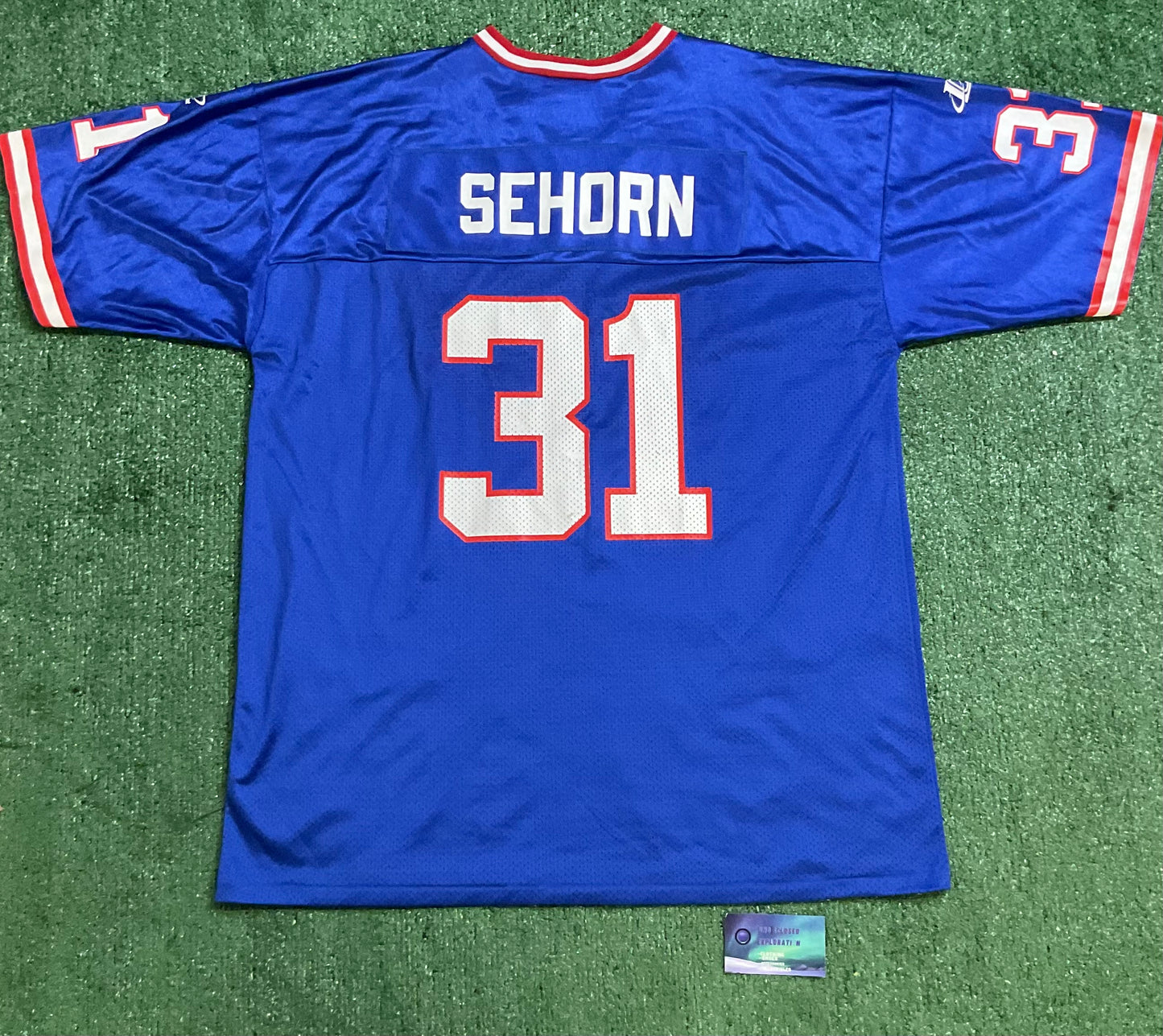 Vintage New York Giants Jason Sehorn Logo athletic jersey