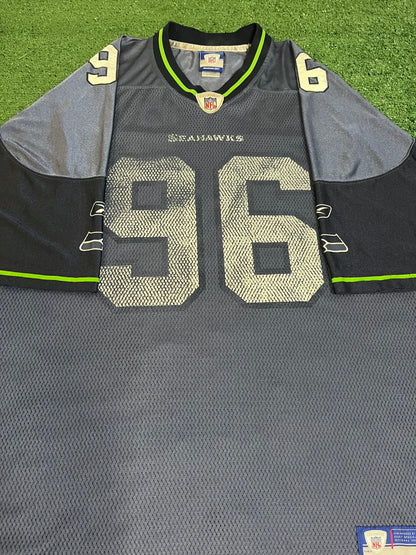 Vintage Seattle Seahawks Grant wistrom Reebok jersey #96