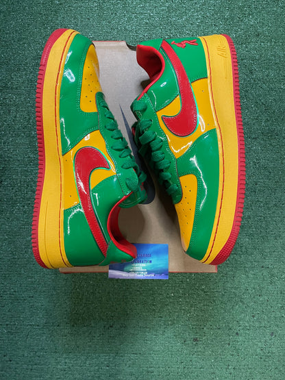 Nike force 1 low concrete boys lucky green lil yachty size 12men/13.5women