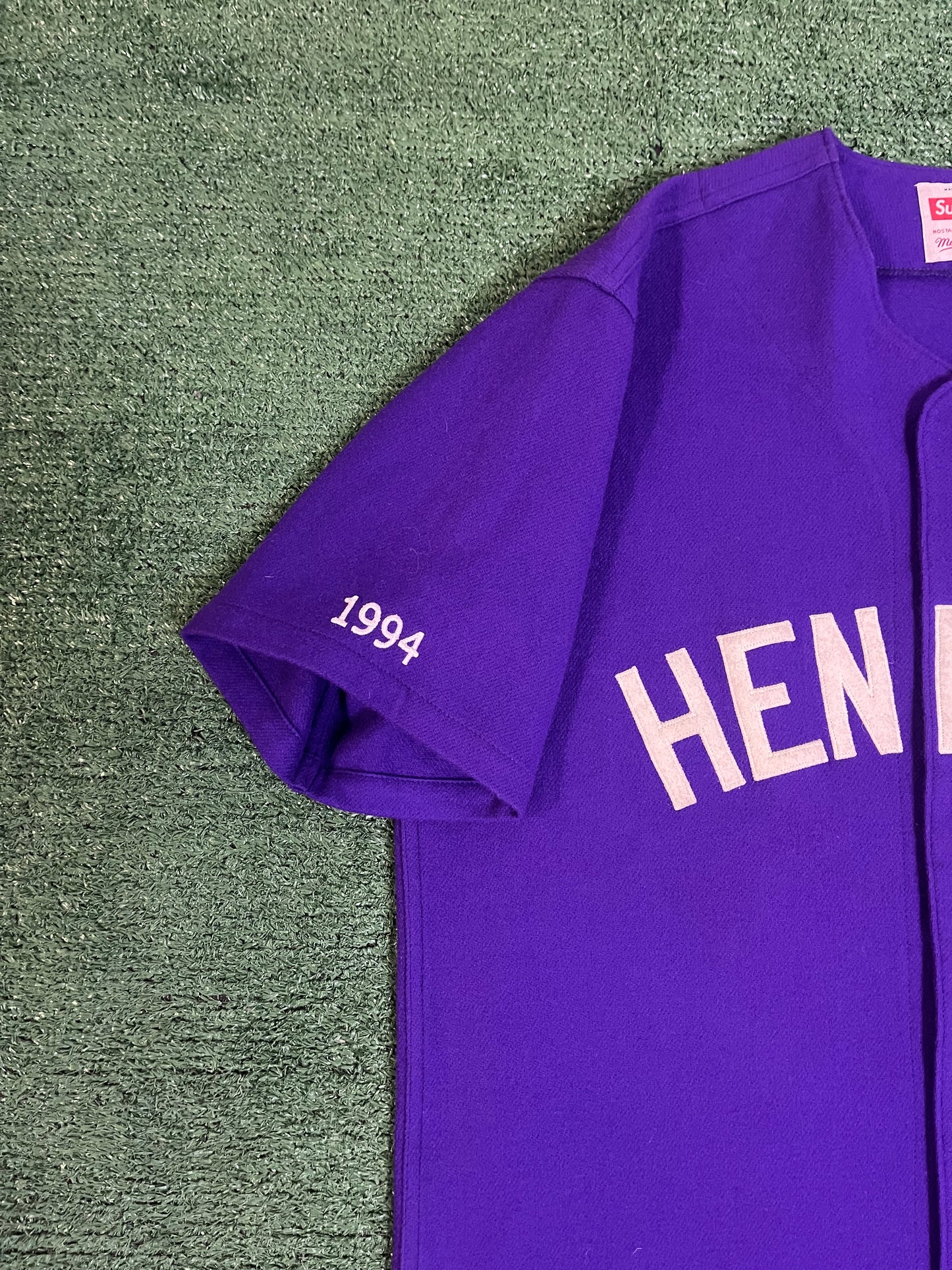 Supreme x Hennessy x Mitchell ness 2006 baseball jersey