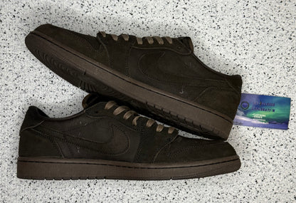 Jordan 1 Low Travis Scott Velvet Brown 11.5 Men/13 Women “Preowned”