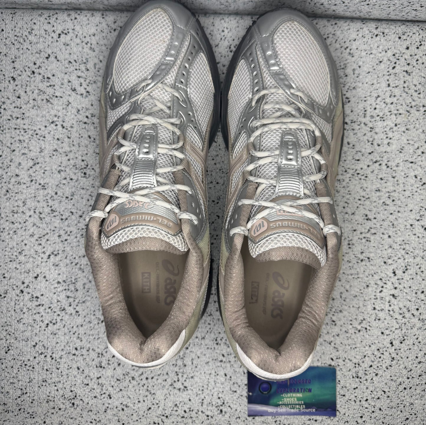 ASICS Gel Nimbus 10.1 Kith White Morganite 12 Men/13.5 Women “Preowned”