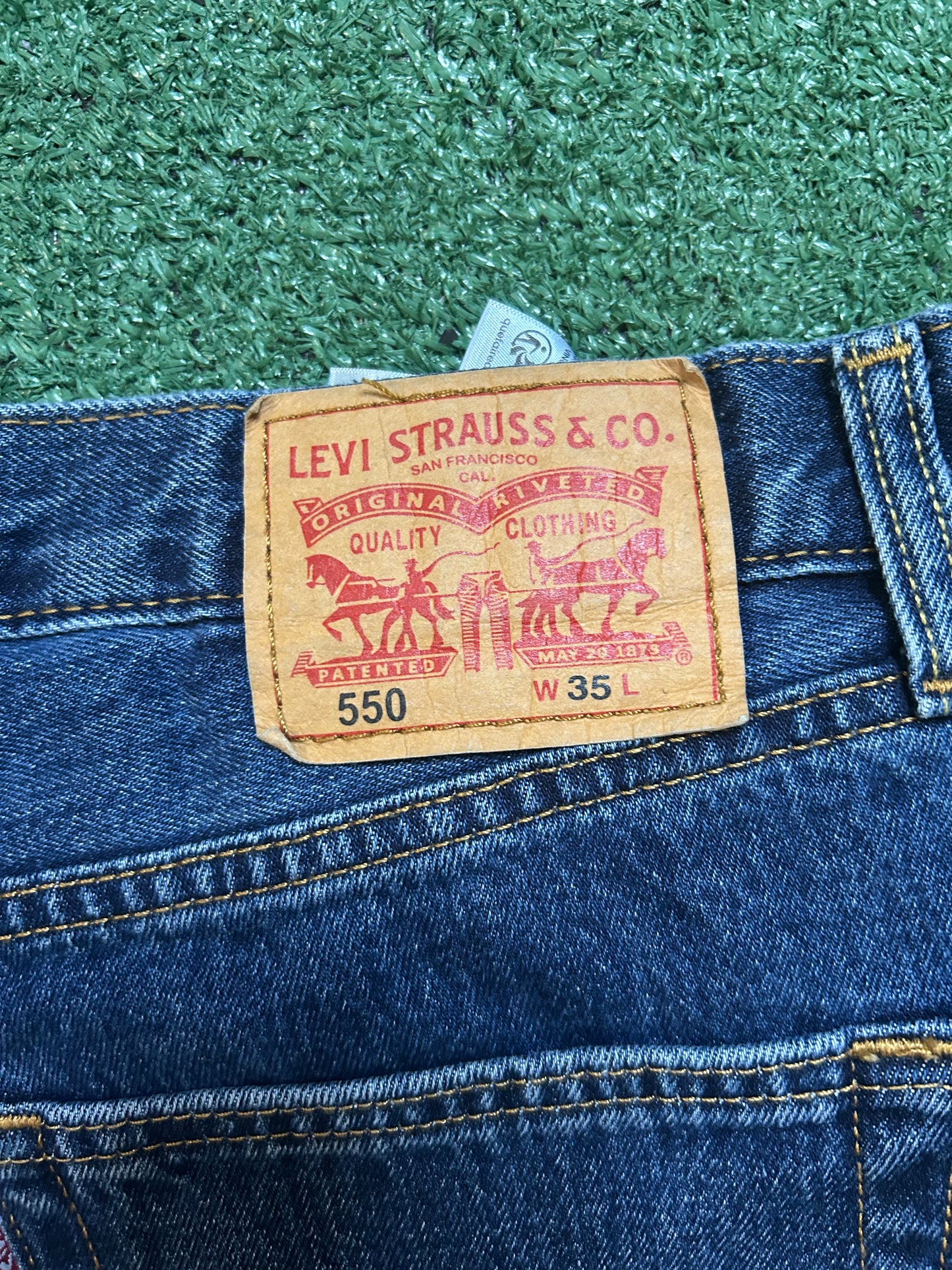 Levi 505 dark wash Jean shorts