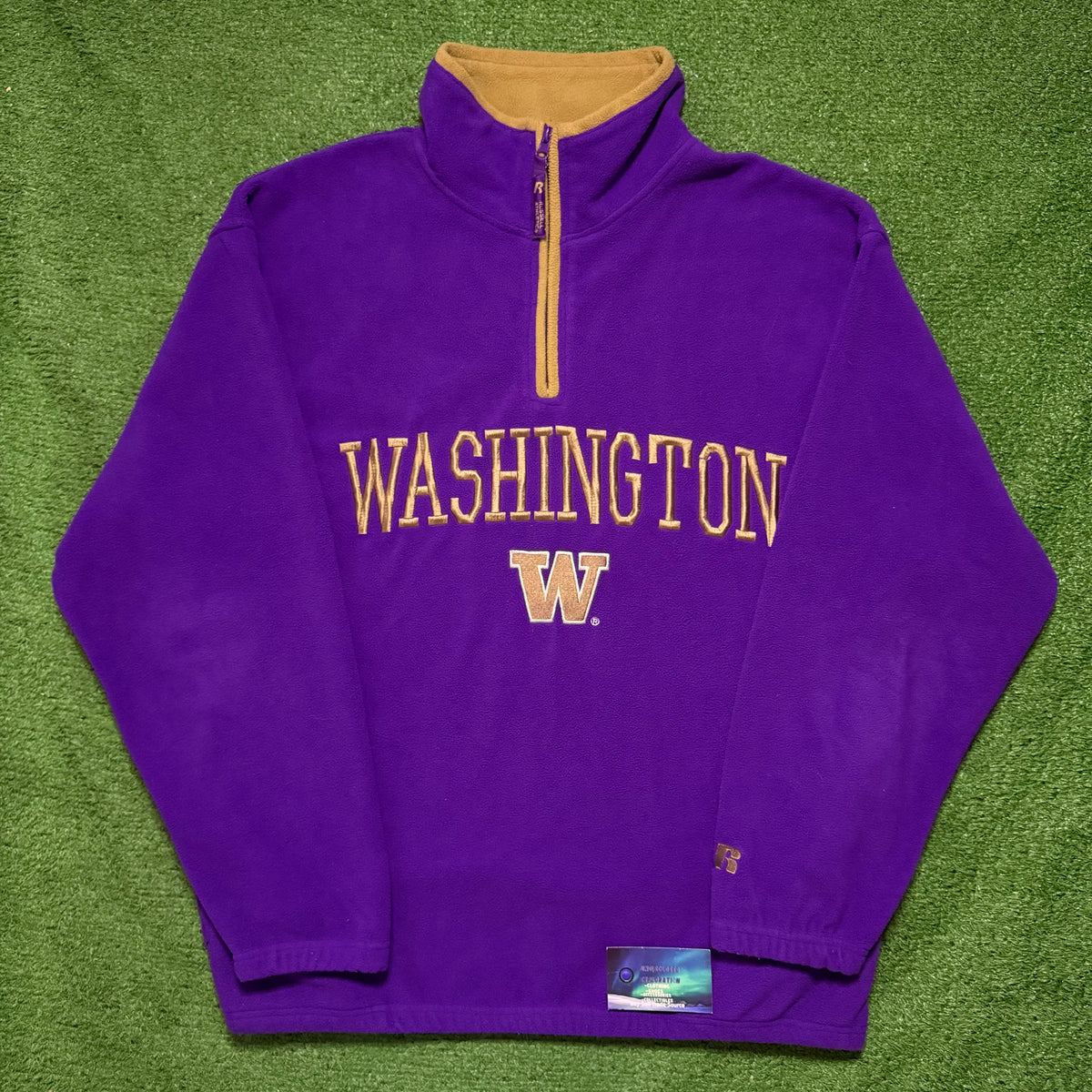 Vintage Washington Huskies Quarter Zip Russell