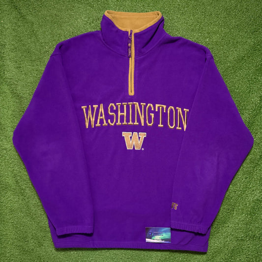 Vintage Washington Huskies Quarter Zip Russell