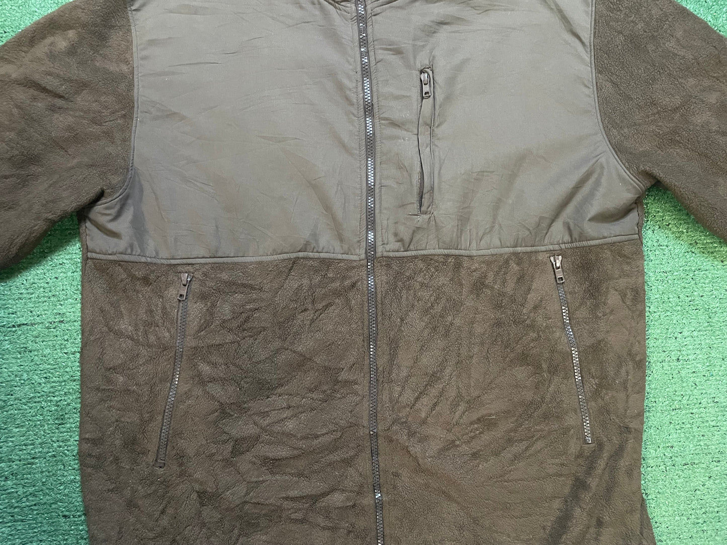 Brown fleece zip up