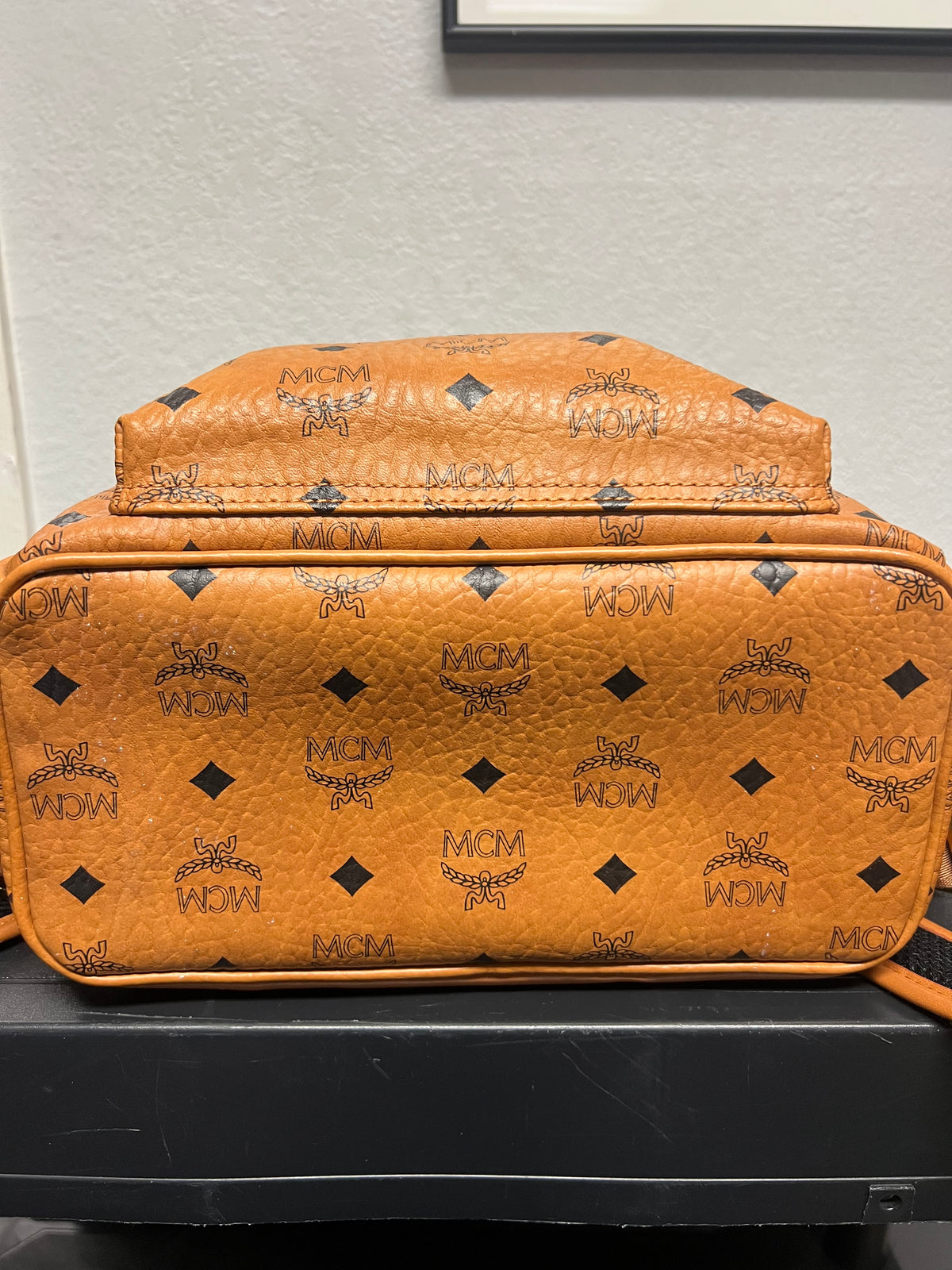 MCM Stark backpack cognac Visetos monogram