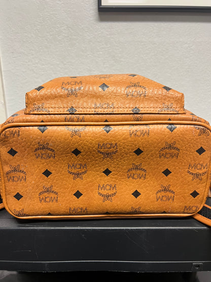 MCM Stark backpack cognac Visetos monogram