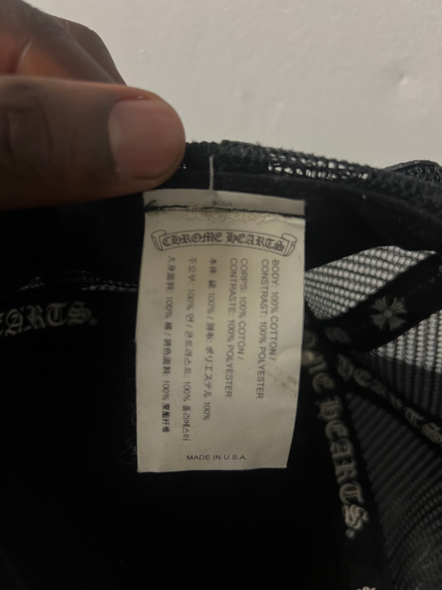 Chrome Hearts Eye Chart black hat