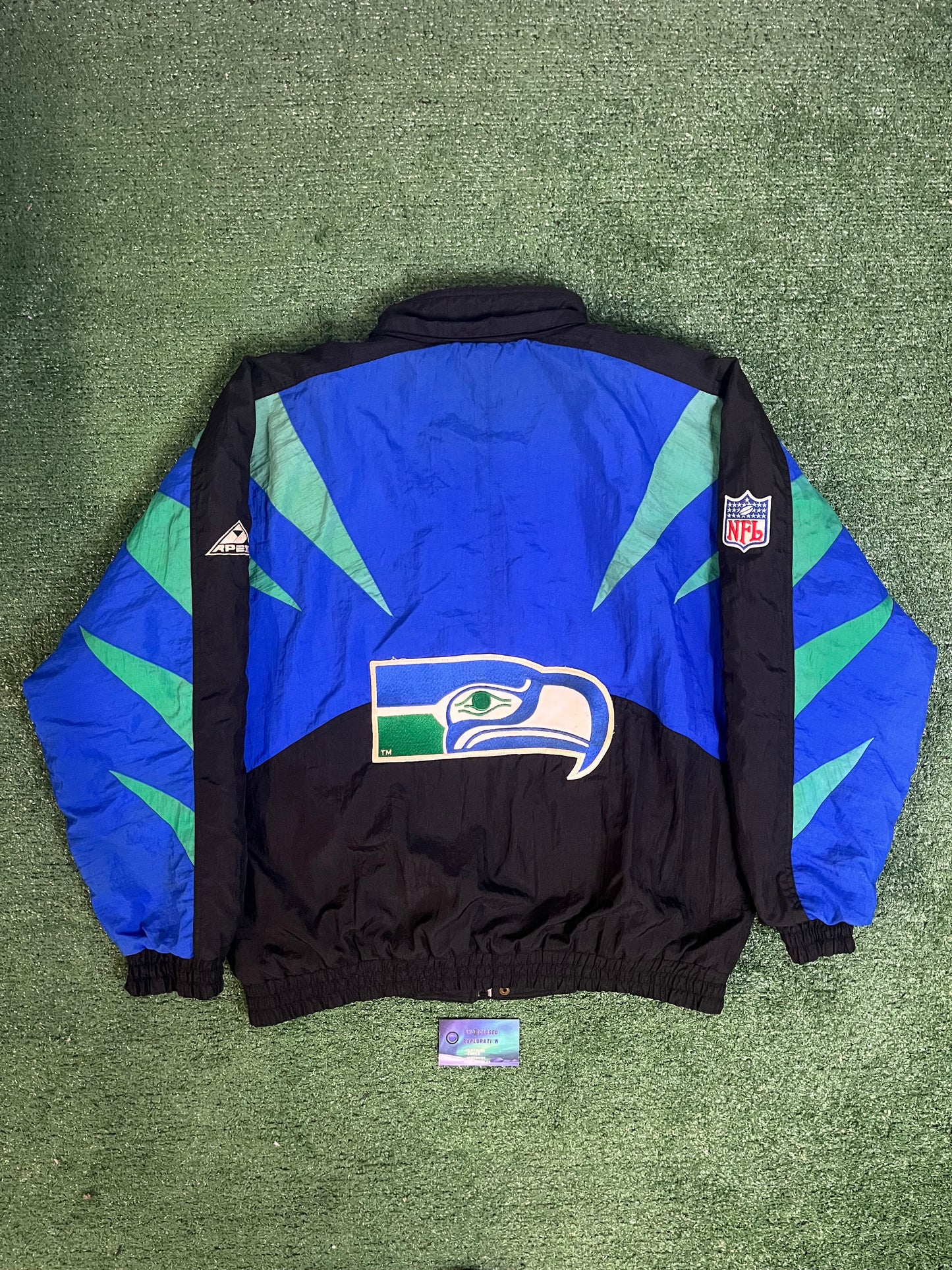 Vintage Seattle Seahawks 1990s Apex One Jacket NFL Football Coat