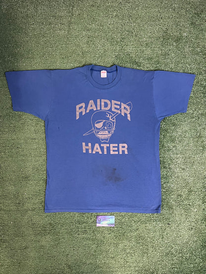 Vintage 1980 Seattle Seahawks raider hater tee