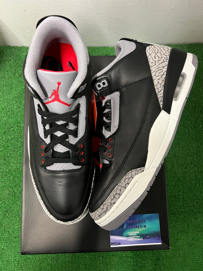 Jordan 3 black cement 2024