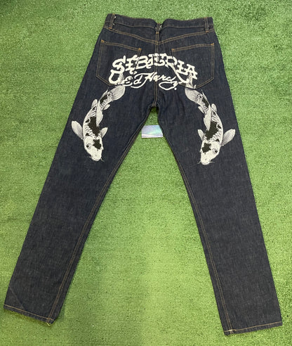 Ed Hardy X Siberia hills koi fish jeans