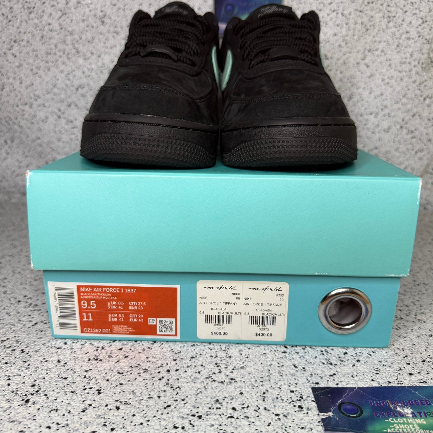 Nike Air Force 1 Low Tiffany & Co. 1837 9.5 Men “Pre-Owned”