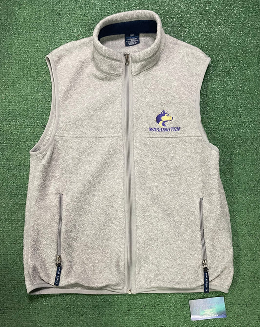 Vintage 2000s UW University of  Washington huskies vest