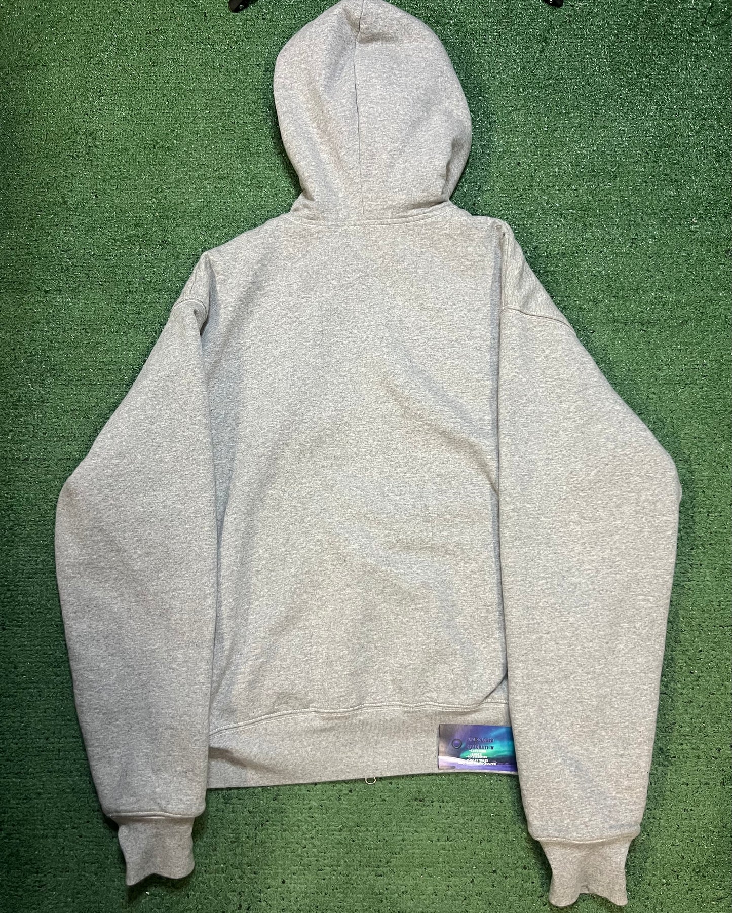 Stussy Double Face Label Zip up grey Hoodie