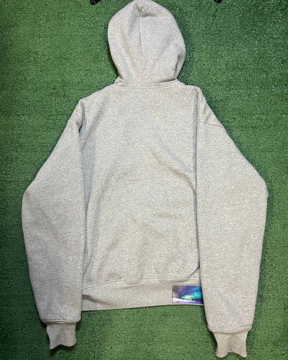 Stussy Double Face Label Zip up grey Hoodie