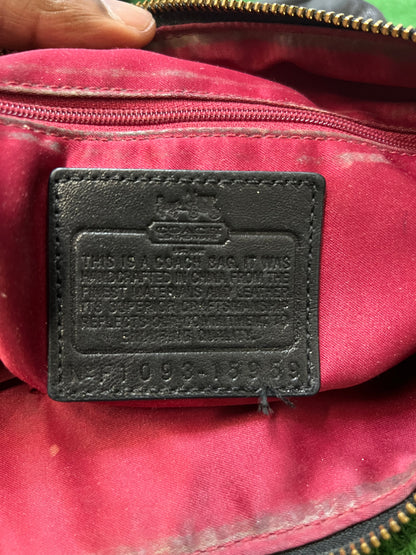 Coach Madison black leather shoulder bag