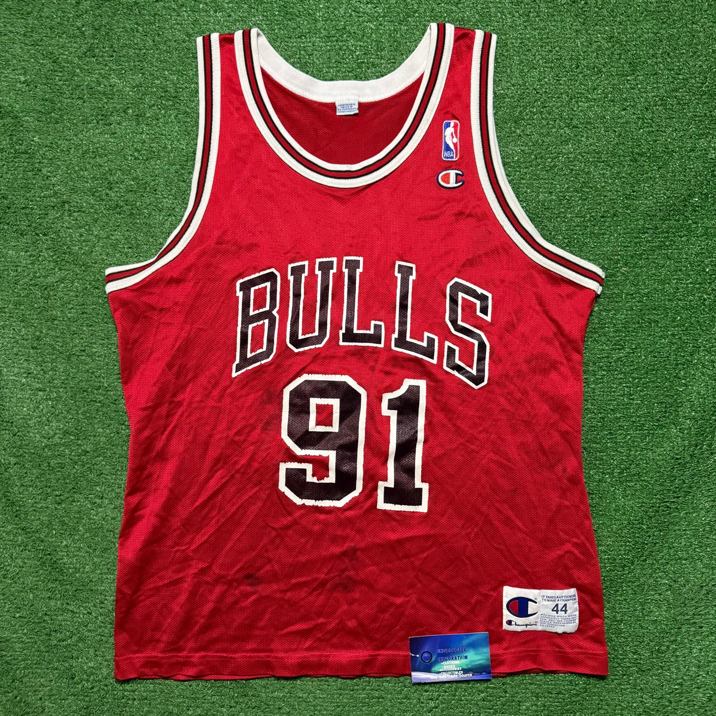 Vintage Dennis Rodman Chicago Bulls Champion Jersey