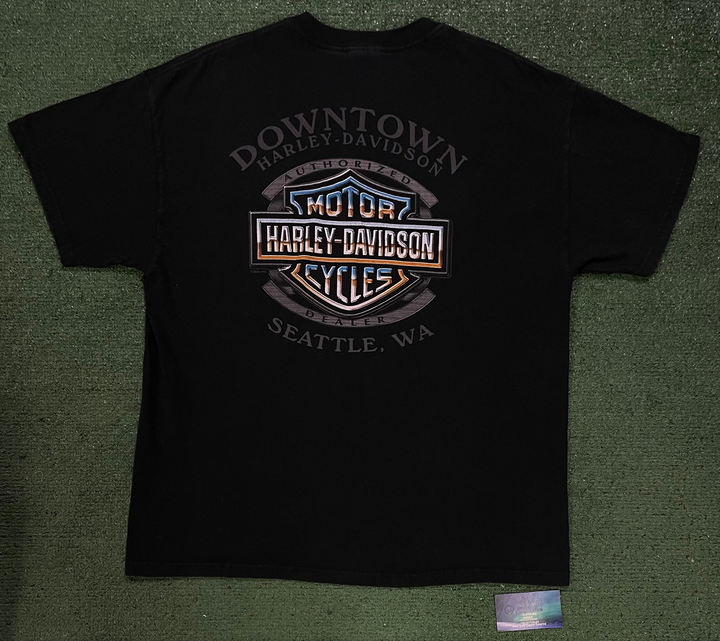 Vintage 2000s Harley Davidson downtown Seattle tee