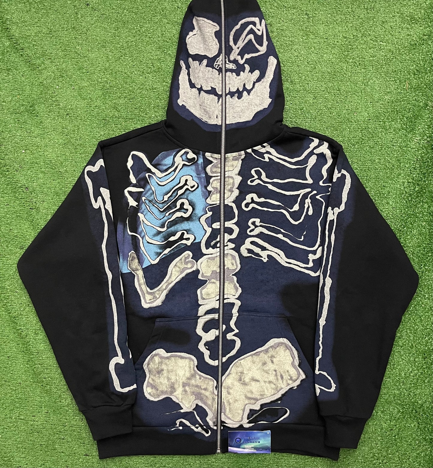 Travis Scott Cactus Jack Fragment Skeleton Graffiti Hoodie