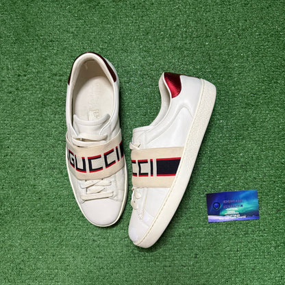 Gucci Ace Stripe Ivory 7.5 Uk/8 US Men “Preowned”