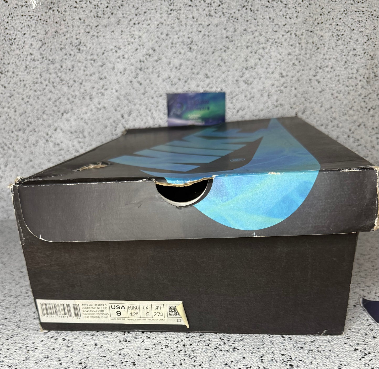 Jordan 1 Zoom CMFT Gold Laser 9 Men/10.5 Women “Preowned”