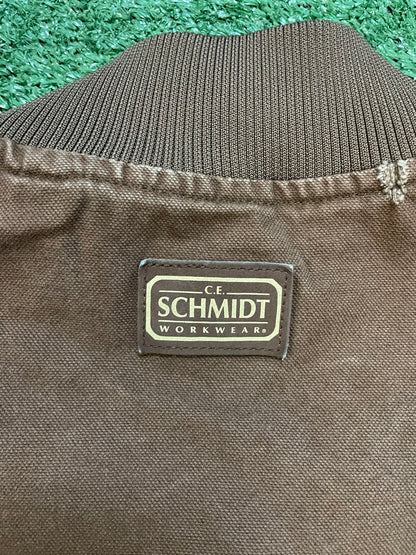 Vintage Schmidt workwear brown vest