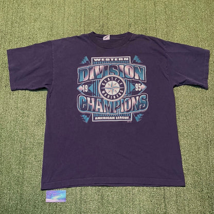 Vintage Seattle Mariners 1995 Western division champions T-shirt