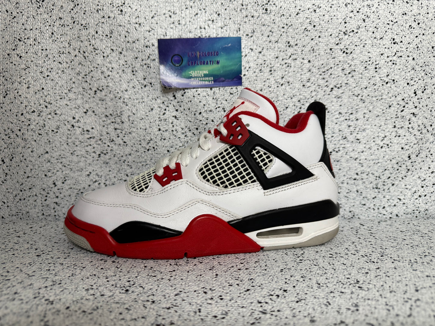 Jordan 4 Fire Red 5 Youth/6.5 Women “Preowned”