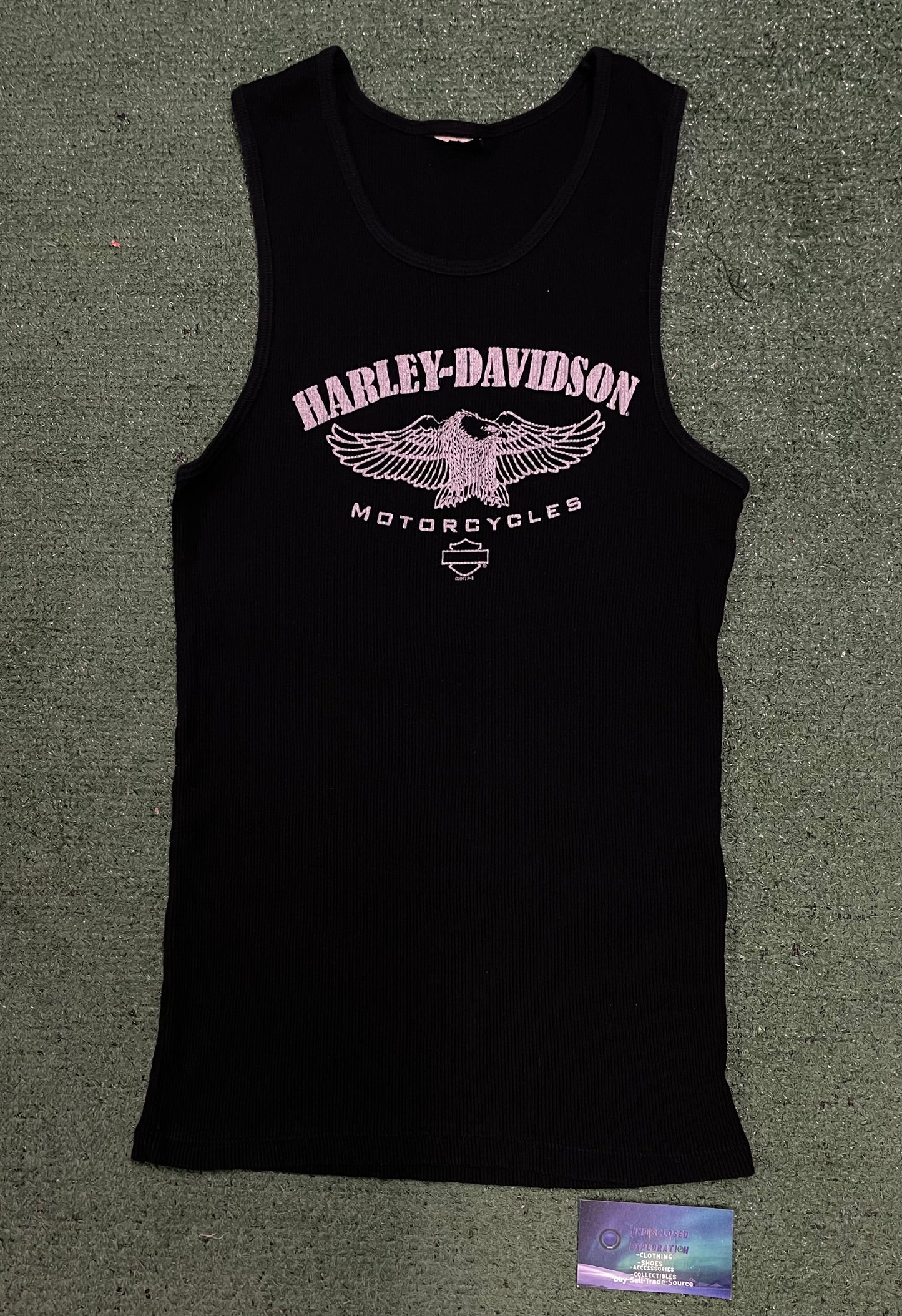 Harley Davidson motorcycles eagle black tank top