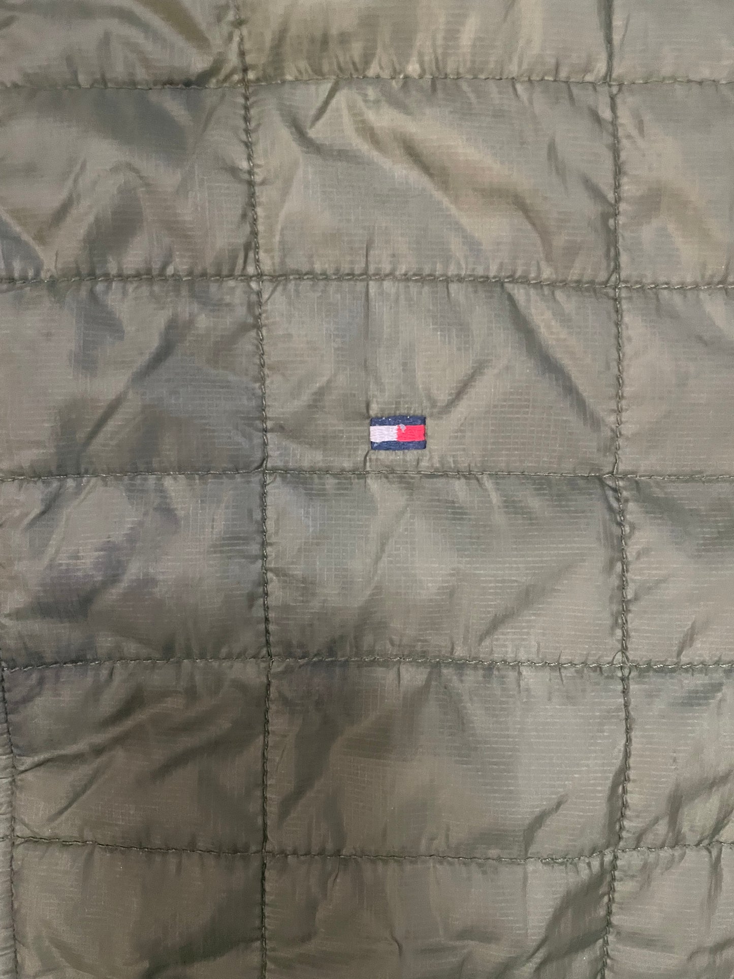 Tommy Hilfiger olive puffer jacket