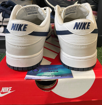 Nike Dunk Low white midnight navy size 12men/13.5women