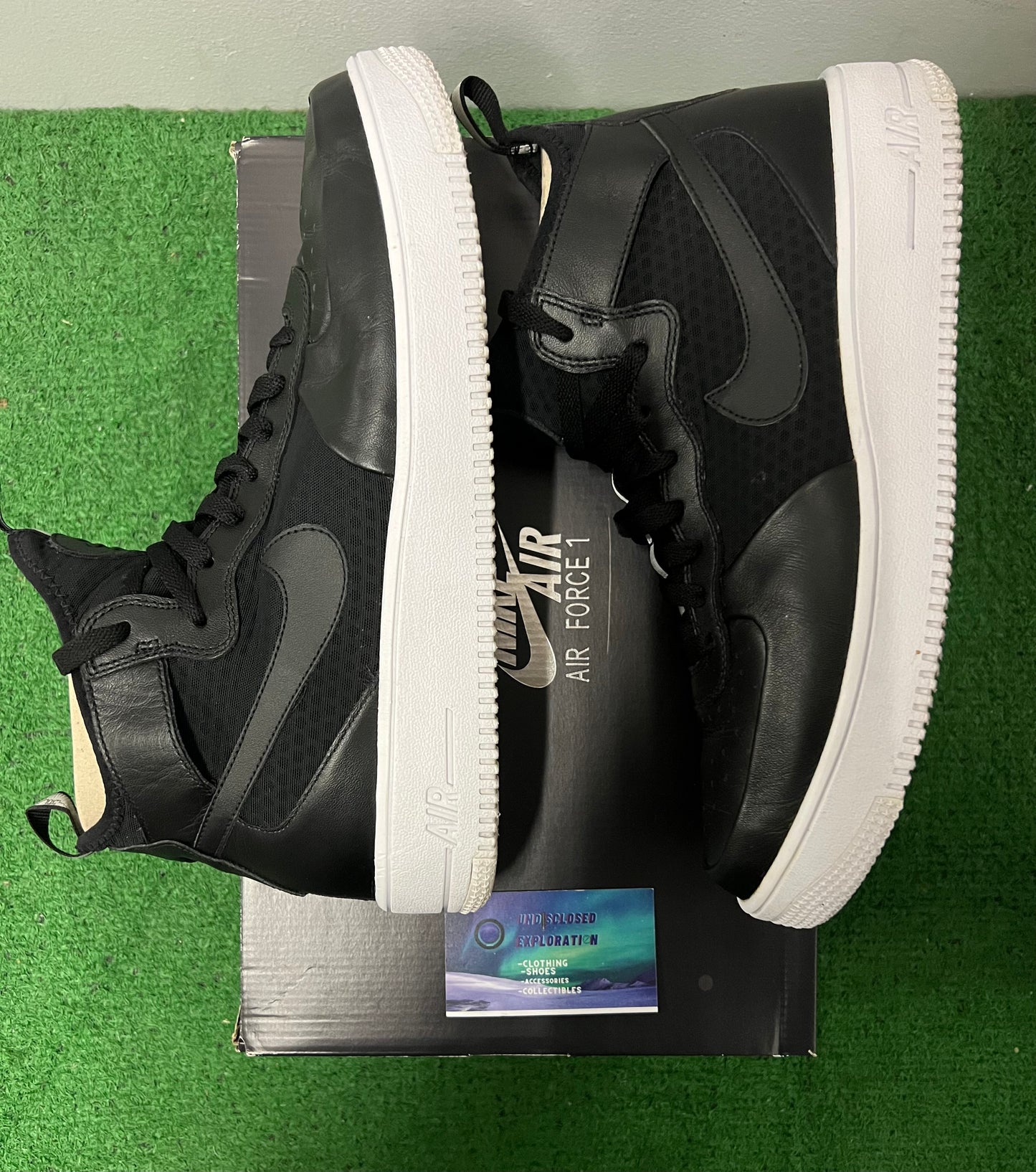Nike Air Force 1 Ultraforce mid black size 12men/13.5women
