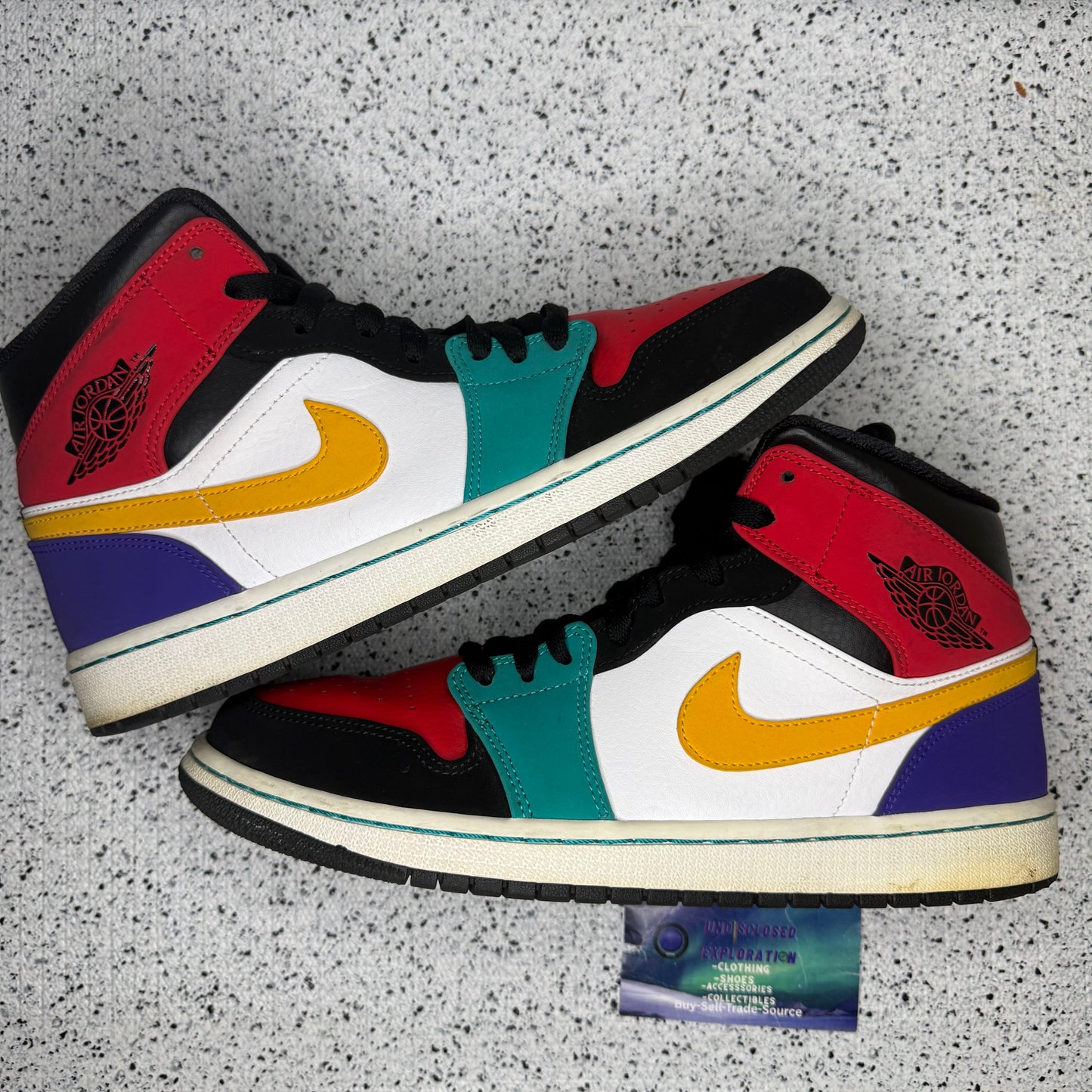 Jordan 1 Mid Multi Color 9.5 Men “Preowned”