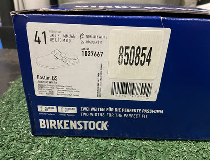 Birkenstock Boston antique white